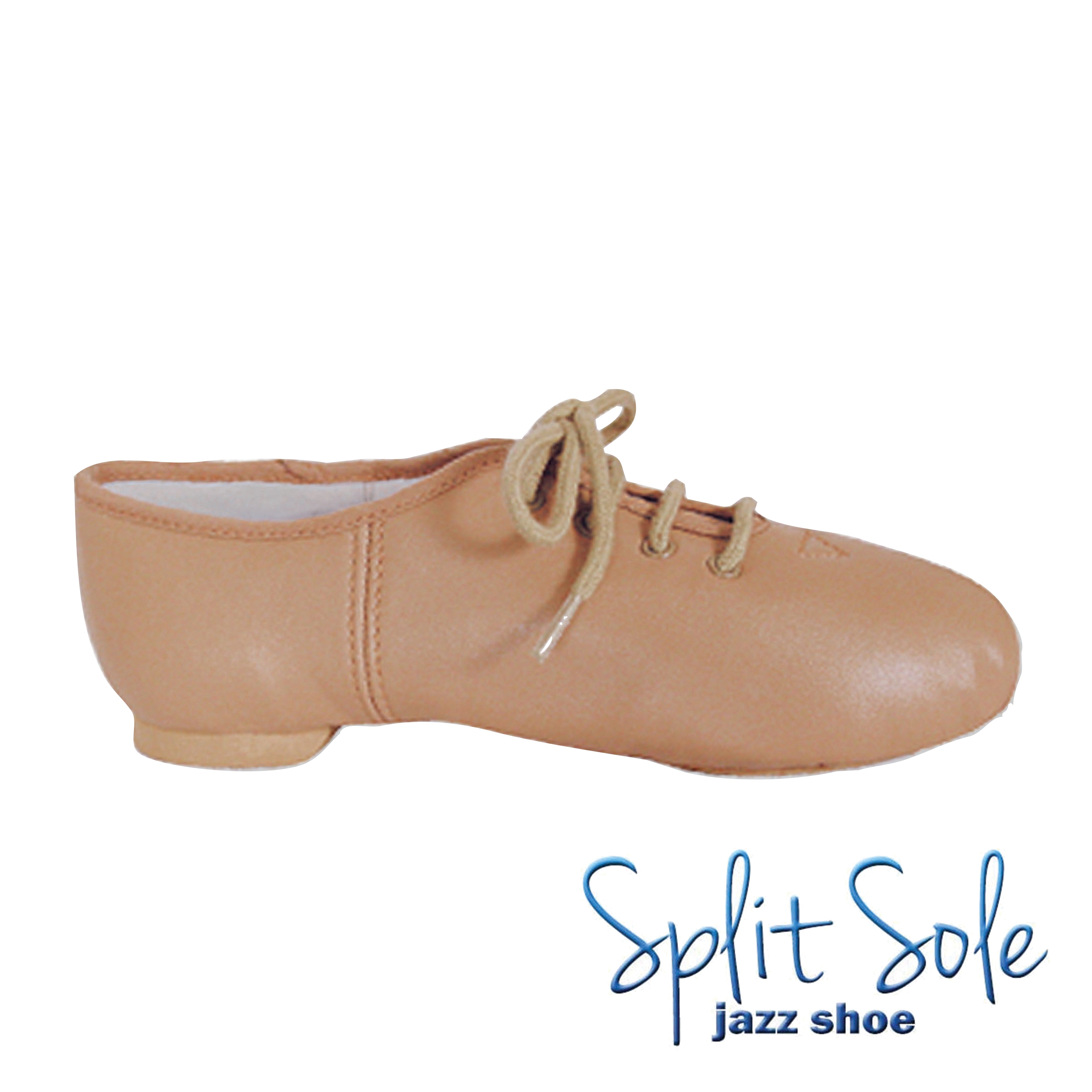 Zapato de jazz con suela dividida (bronceado)